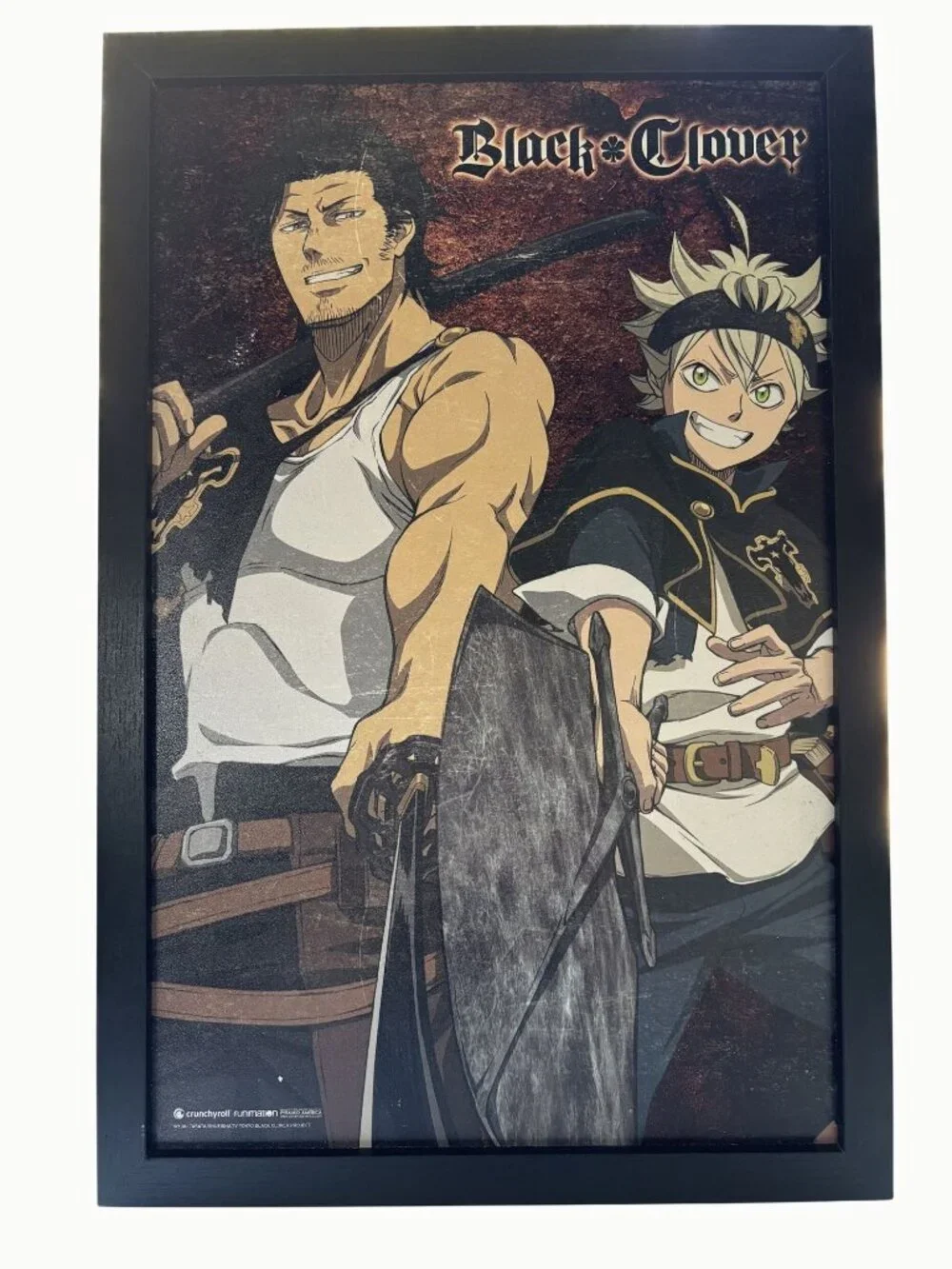 Black Clover Asta Yami Framed Wall Art Crunchyroll Funimation 12x18 Anime